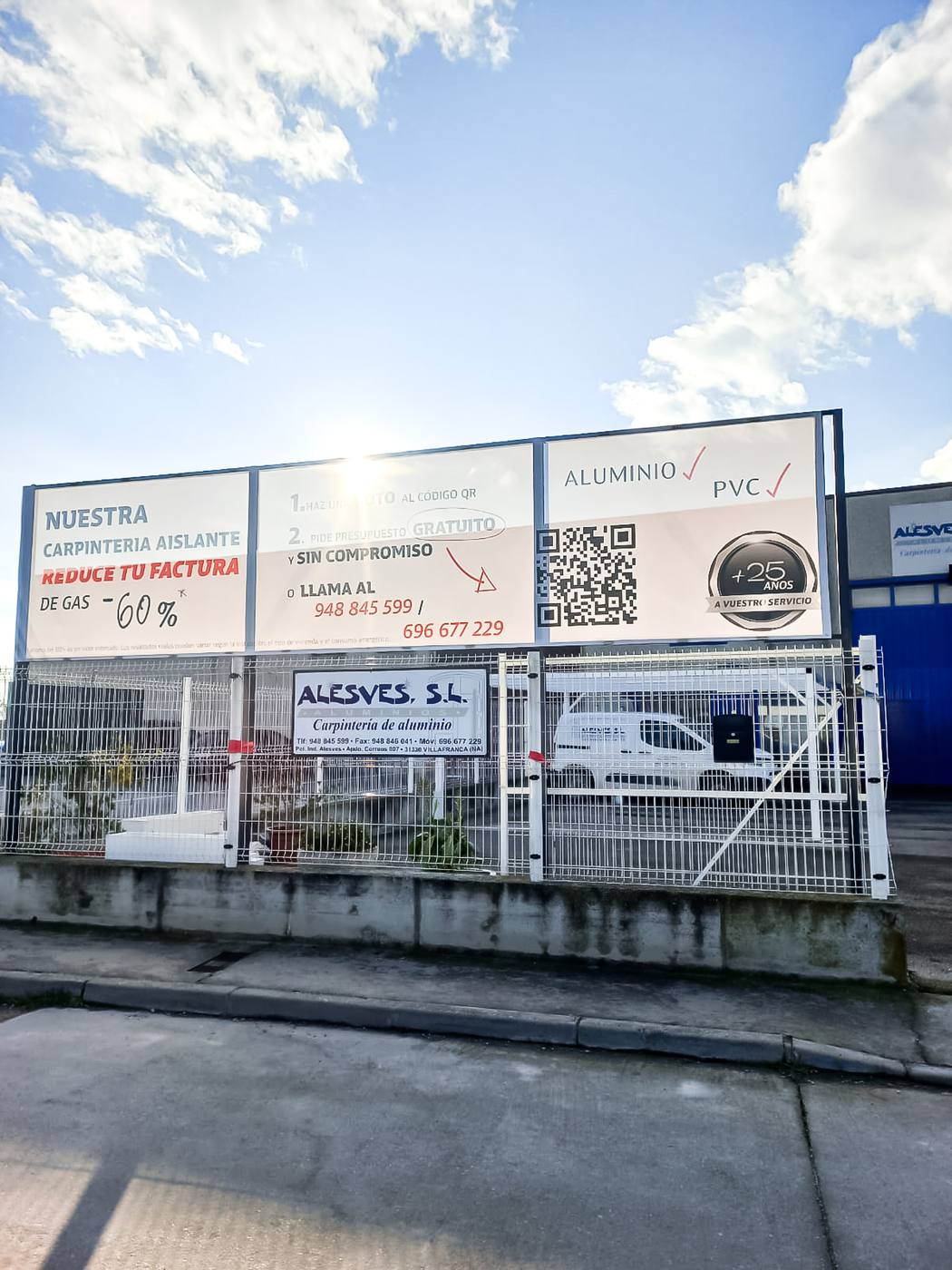 Banner, installed
